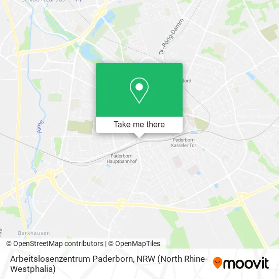 Карта Arbeitslosenzentrum Paderborn
