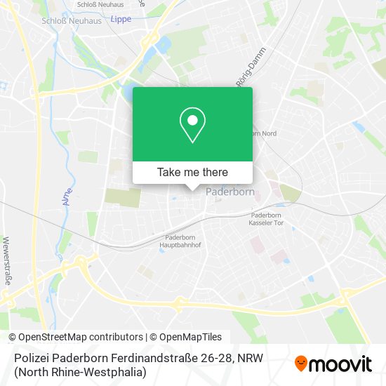 Polizei Paderborn Ferdinandstraße 26-28 map