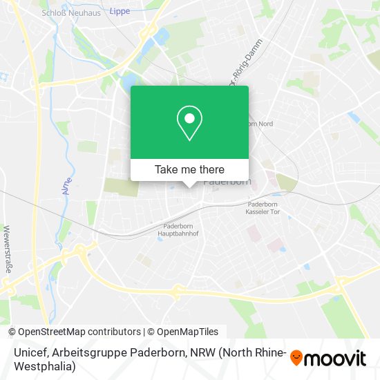 Unicef, Arbeitsgruppe Paderborn map