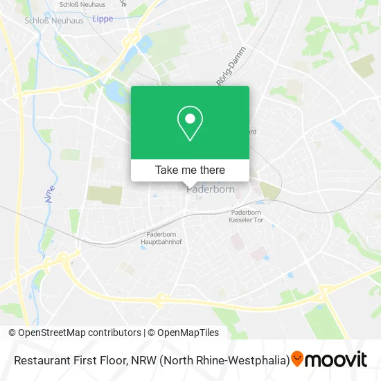 Карта Restaurant First Floor