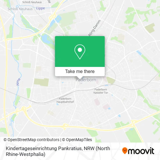 Карта Kindertageseinrichtung Pankratius