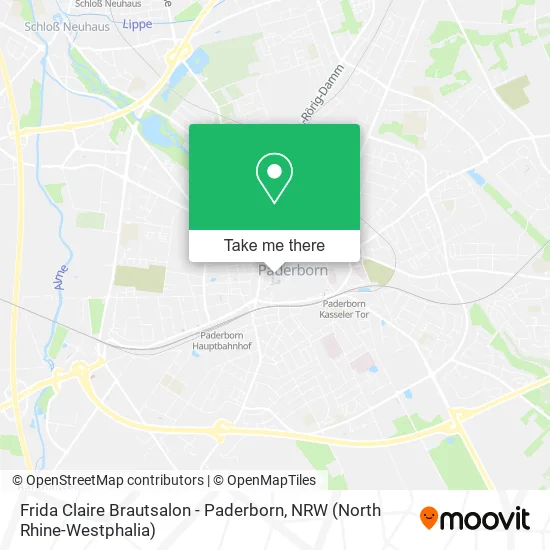 Карта Frida Claire Brautsalon - Paderborn