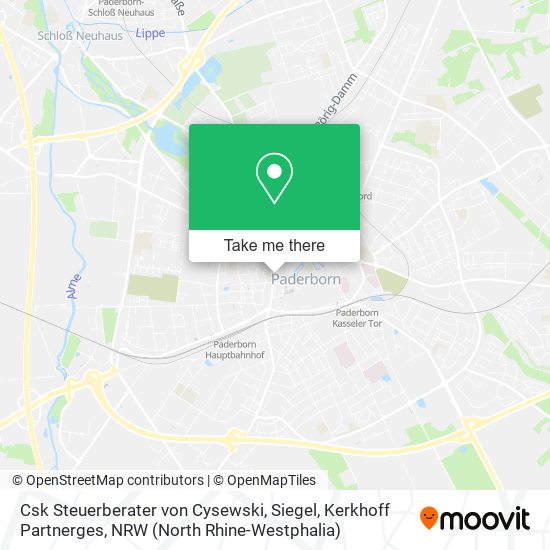 Csk Steuerberater von Cysewski, Siegel, Kerkhoff Partnerges map