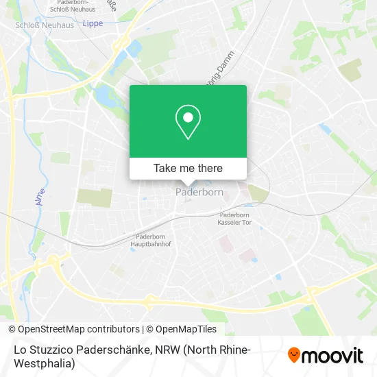 Карта Lo Stuzzico Paderschänke