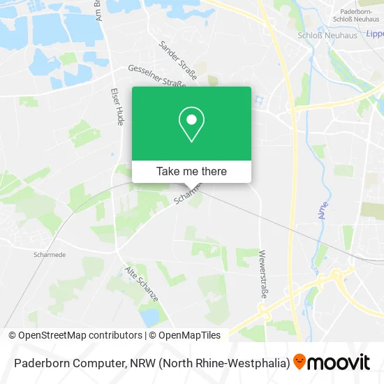 Карта Paderborn Computer