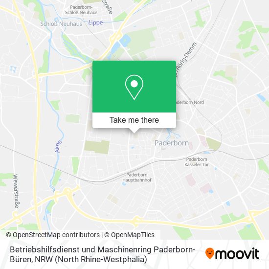 Betriebshilfsdienst und Maschinenring Paderborn-Büren map