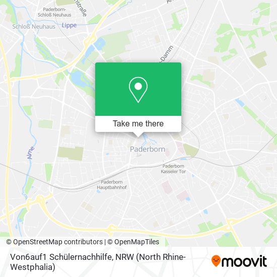 Von6auf1 Schülernachhilfe map