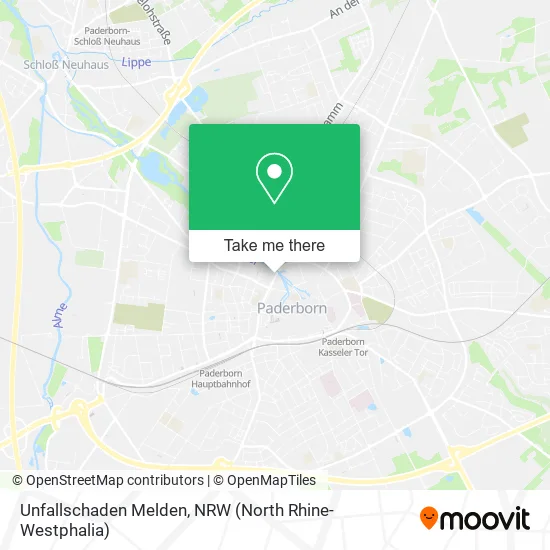 Карта Unfallschaden Melden