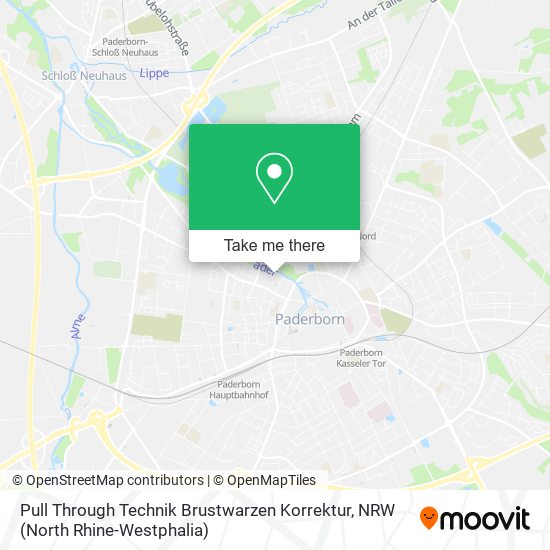 Pull Through Technik Brustwarzen Korrektur map