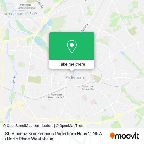 St. Vincenz-Krankenhaus Paderborn Haus 2 map