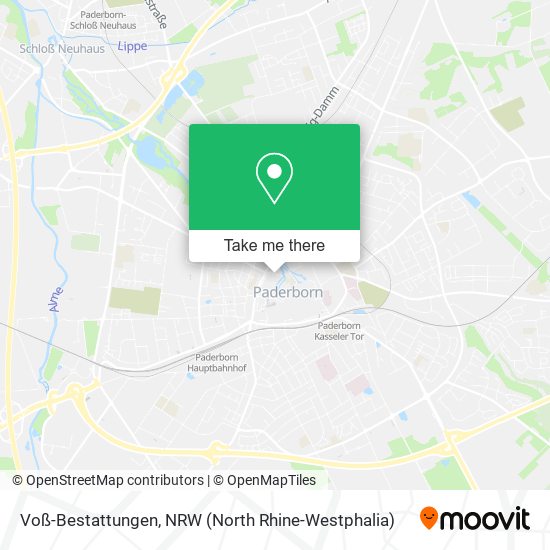 Voß-Bestattungen map