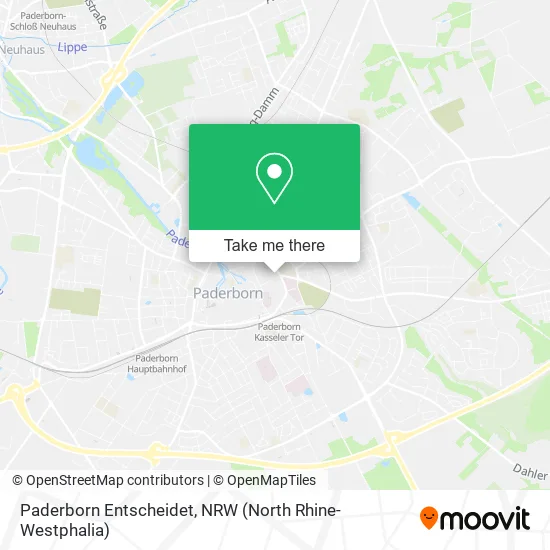 Карта Paderborn Entscheidet