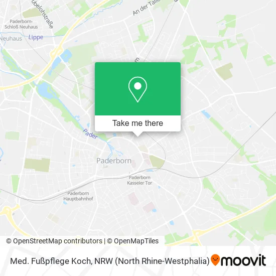 Карта Med. Fußpflege Koch