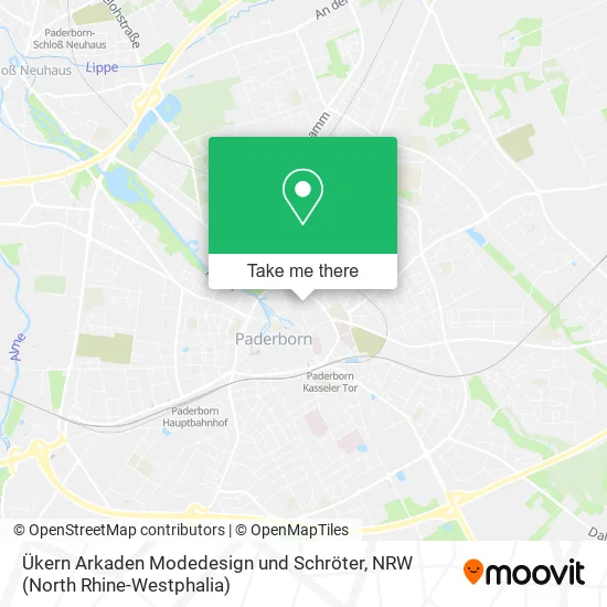 Карта Ükern Arkaden Modedesign und Schröter