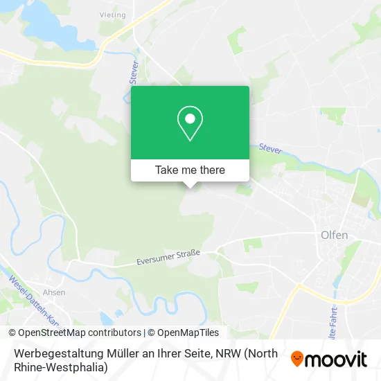 Карта Werbegestaltung Müller an Ihrer Seite