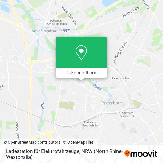 Ladestation für Elektrofahrzeuge map