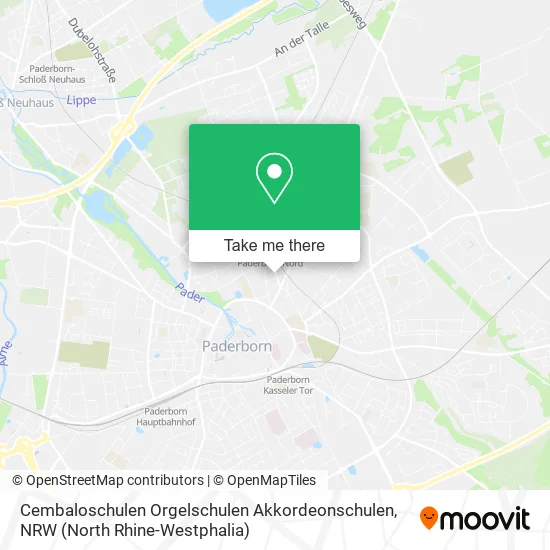 Карта Cembaloschulen Orgelschulen Akkordeonschulen
