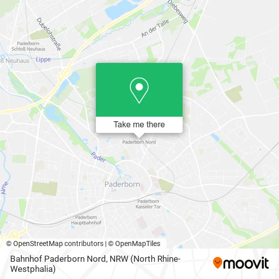 Карта Bahnhof Paderborn Nord