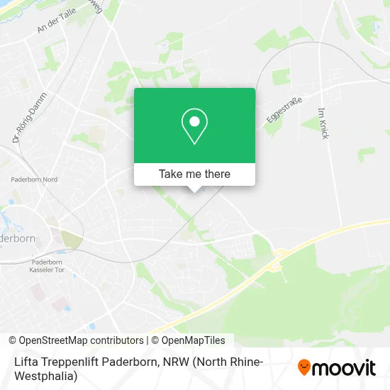 Lifta Treppenlift Paderborn map