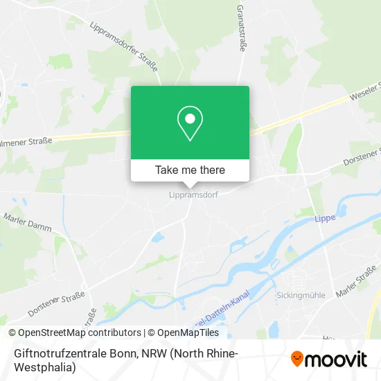 Giftnotrufzentrale Bonn map