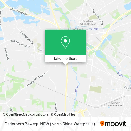 Карта Paderborn Bewegt