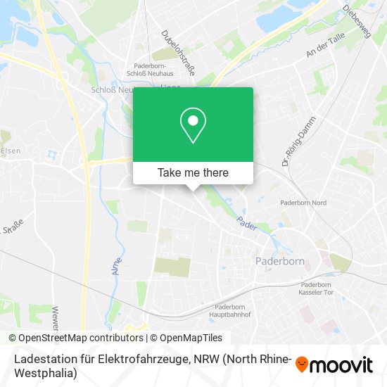 Ladestation für Elektrofahrzeuge map