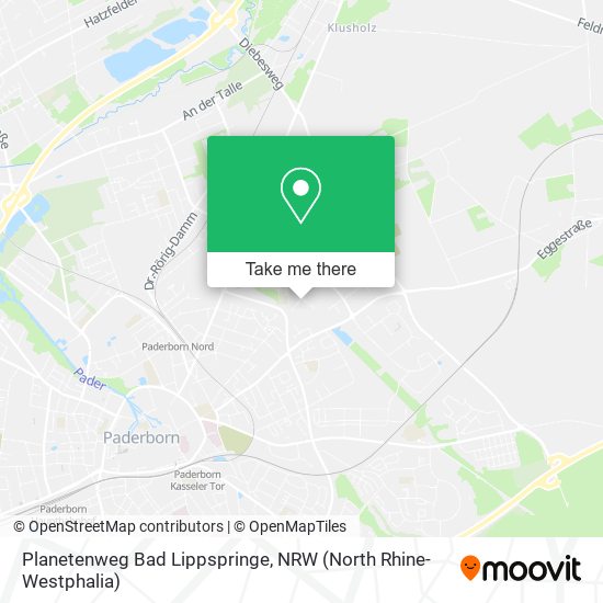 Planetenweg Bad Lippspringe map