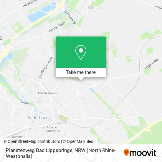 Карта Planetenweg Bad Lippspringe