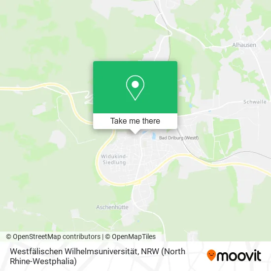 Карта Westfälischen Wilhelmsuniversität