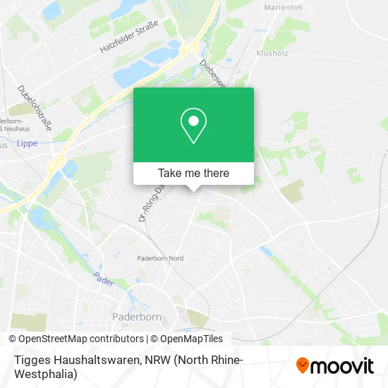 Карта Tigges Haushaltswaren