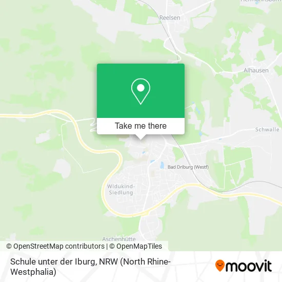 Карта Schule unter der Iburg