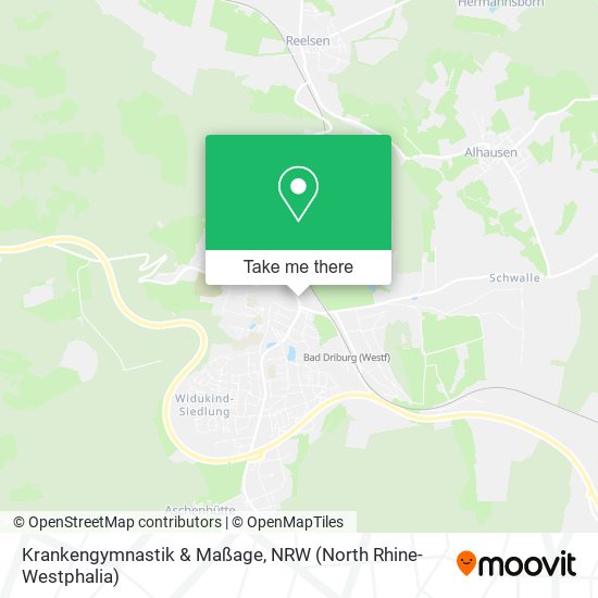 Krankengymnastik & Maßage map