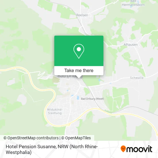 Hotel Pension Susanne map