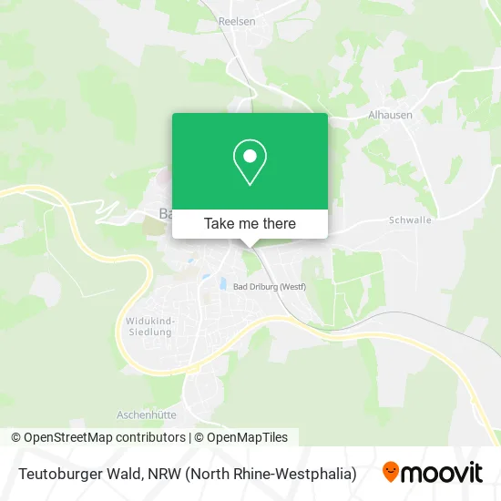 Карта Teutoburger Wald