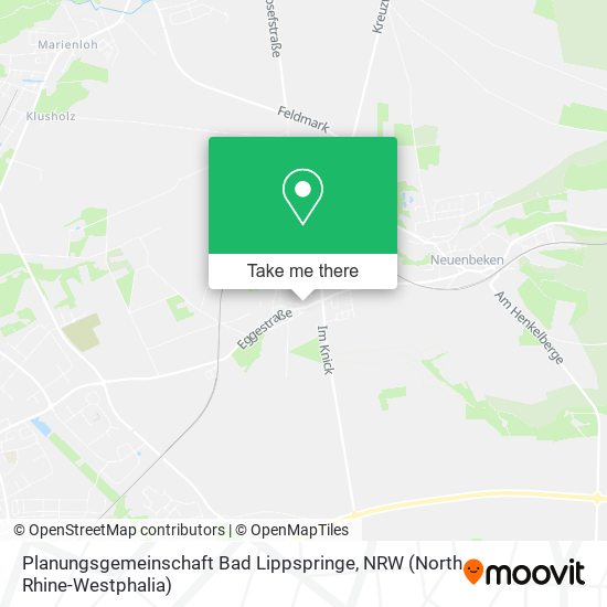 Planungsgemeinschaft Bad Lippspringe map