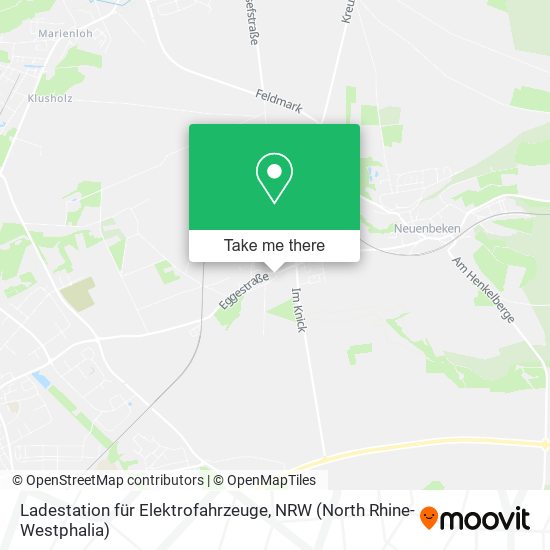 Ladestation für Elektrofahrzeuge map