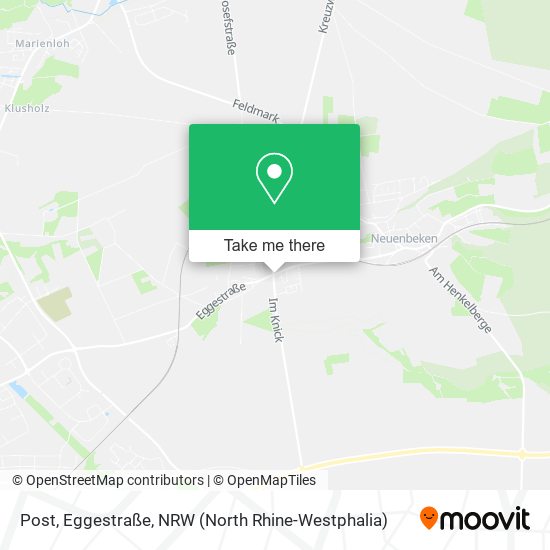 Post, Eggestraße map