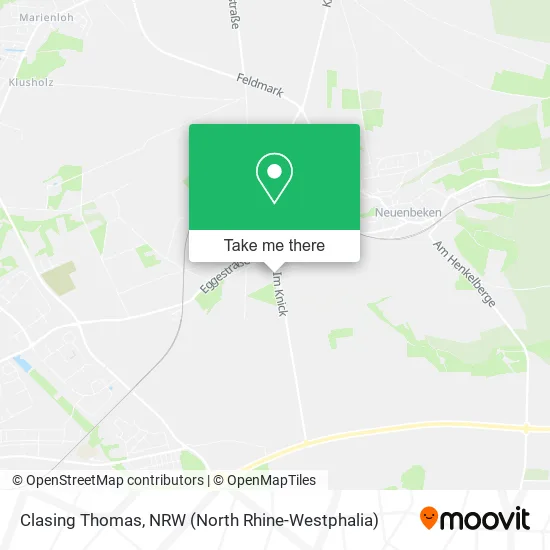 Карта Clasing Thomas
