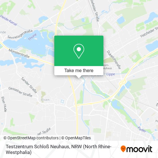 Testzentrum Schloß Neuhaus map