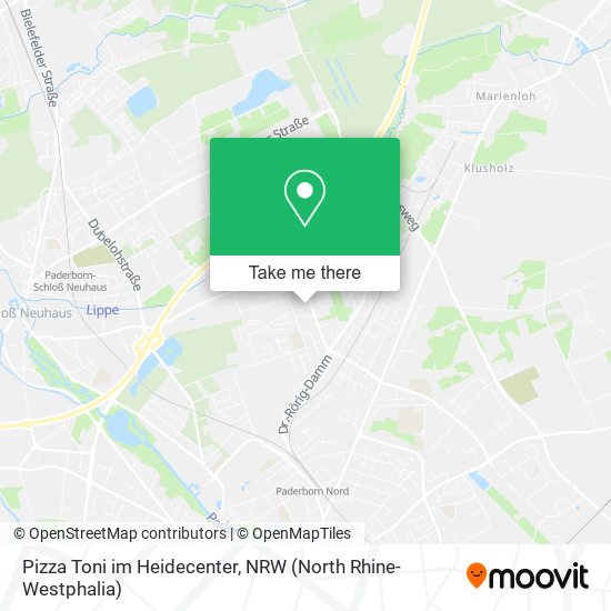 Pizza Toni im Heidecenter map