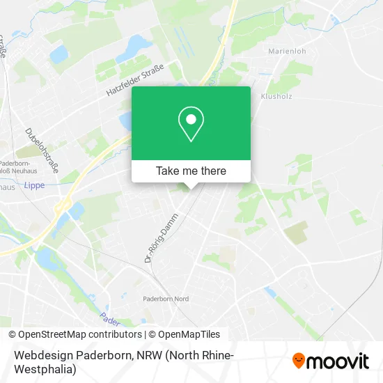 Webdesign Paderborn map