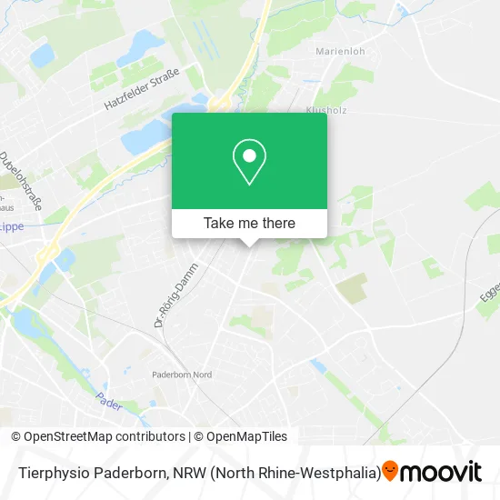 Карта Tierphysio Paderborn