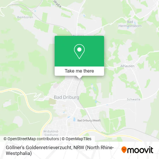 Карта Göllner's Goldenretrieverzucht