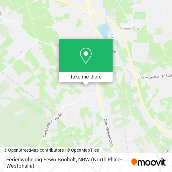 Карта Ferienwohnung Fewo Bocholt