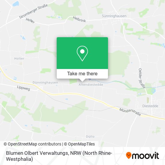 Blumen Olbert Verwaltungs map