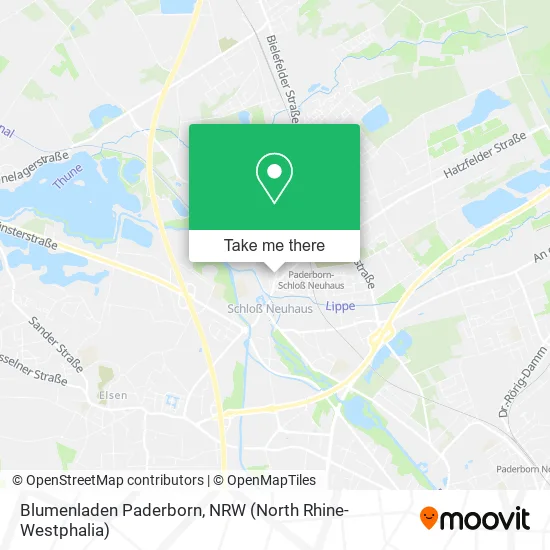 Карта Blumenladen Paderborn