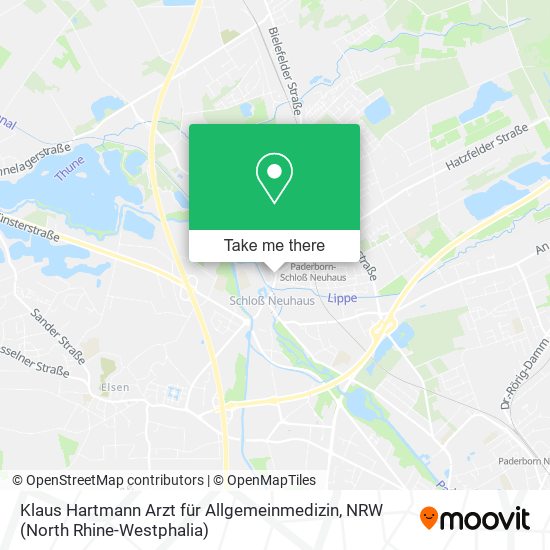 Klaus Hartmann Arzt für Allgemeinmedizin map