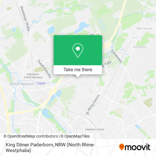 Карта King Döner Paderborn
