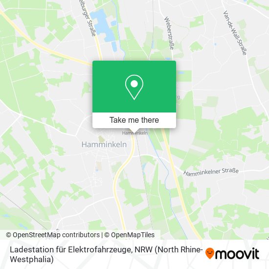 Карта Ladestation für Elektrofahrzeuge