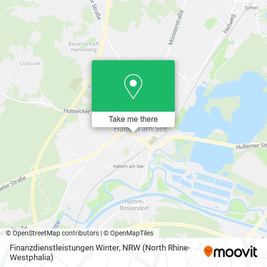 Finanzdienstleistungen Winter map